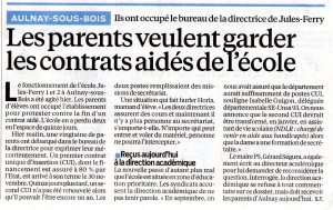 18 déc Les parents veulent garder les contrats aidés de l'école