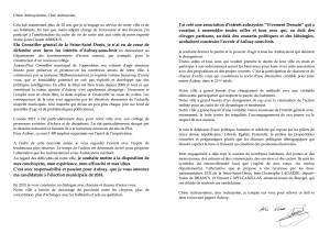 intérieur de la lette aux Aulnaysiens