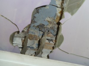 dégâts toiture véranda AR de la maison