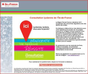 consultation lycéenne IDF