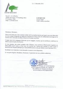 Reponse méthanisation