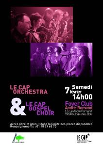 Affichette_Concert Cap Orchestra Cap Gospel Choir_Foyer