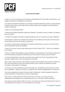 A mon camarade socialiste Aulnay V2