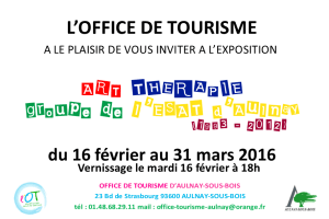 flyer ESAT Art thérpie verso