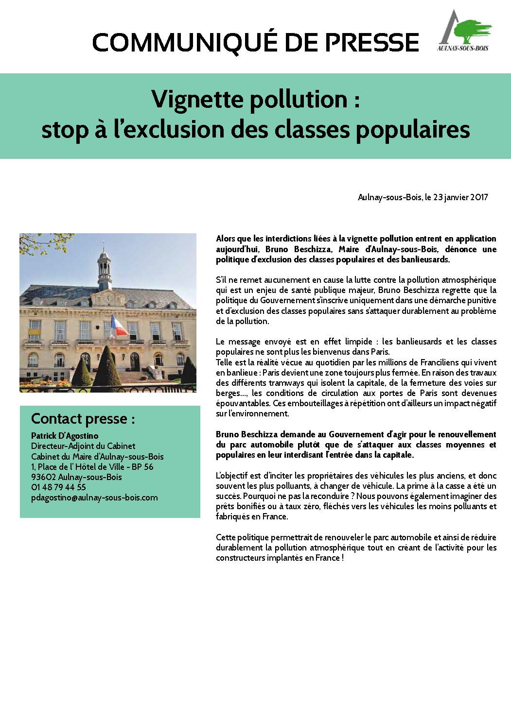 Vignette pollution : stop à l’exclusion des classes populaires selon ...