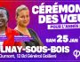La députée Nadège Abomangoli présente ses voeux à Aulnay-sous-Bois le 25 janvier avec Mathilde&nbsp;Panot