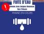 Enorme fuite d&rsquo;eau avenue Jean-Jacques Rousseau à Aulnay-sous-Bois, des milliers de litres&nbsp;gaspillés